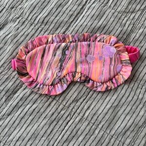 MyFawny Marble Hand Dyed Silk Satin Sleep Mask Pink DEFECT